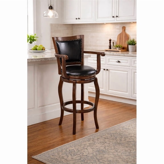 Boraam Jones Extra Tall Swivel Kitchen Bar Stool - Cappuccino
