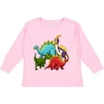 thumbnail image 3 of Inktastic Cute Dinosaurs Boys or Girls Long Sleeve Toddler T-Shirt, 3 of 5