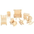 thumbnail image 3 of iMounTEK Wooden Furniture Puzzle for Dollhouse 1:20 Scale Dollhouse Accessories Furniture Toys, 34Sets DIY Miniature Furniture Gift Halloween Christmas, 3 of 8