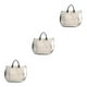 thumbnail image 4 of Bolso de lona de moda Qarigey para mujer Blanco crema Type1 NO1, 4 of 6