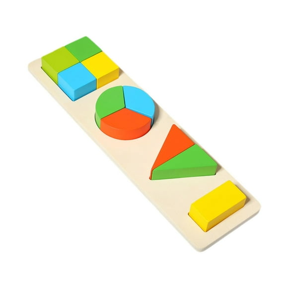 Milaget Geometric Shape Puzzle Matching Puzzle for Children Boys Girls Birthday Gift Geometry
