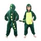 thumbnail image 1 of Mono de pijama de franela de felpa azul con puntadas Kigurumi, 1 of 2