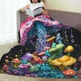thumbnail image 6 of Sikiie Colorful Mushroom Ultra-Soft Micro flannel Blanket Luxury All Seasons Warm Blanket for Bedding Sofa and Travel (4 sizes)-80"x60", 6 of 7