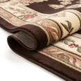 thumbnail image 2 of Well Woven Pastoral Medallion Brown French 3x12 (2'7" x 12' Runner) Area Rug European Floral Formal Traditional Area Rug Easy Clean Stain Fade Resistant Shed Free Modern Classic Thick Soft Plush Rug, 2 of 7