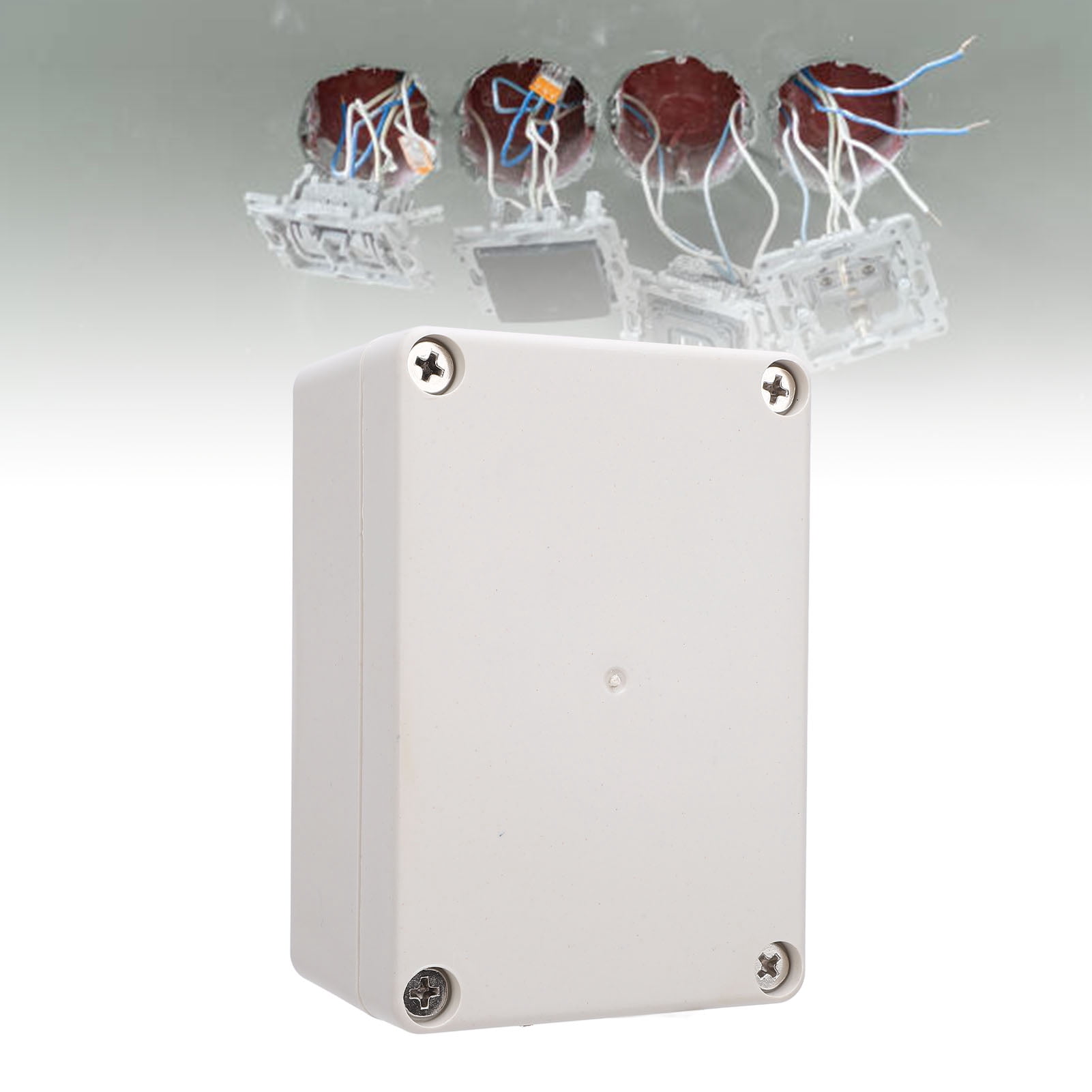 Plastic Enclosure, IP65 Water Proof Effective Sealing Junction Box Erosion Resistant Versatile 100x68x50mm  For Indoor Outdoor