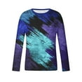 thumbnail image 4 of Black and Friday Deals 2023 Graphic Tees for Men Long Sleeve,Mens Gradient Shirts Casual 3D Printed Crewneck Loose Soft Oversized Pullover Tops Basic Blouses, 4 of 5
