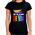thumbnail image 2 of Be You Shirt LGBTQ Pride Rainbow Flag Gay Lesbian Pride Ally Women Tops, 2 of 8