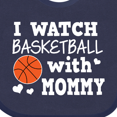 thumbnail image 4 of Inktastic I Watch Basketball with Mommy Boys Baby Bib, 4 of 4