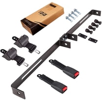 10L0L Golf Cart Seat Belt Bracket Kit Fit for Yamaha EZGO Club Car 2 Passenger,  Black