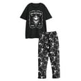 thumbnail image 1 of The Nightmare Before Christmas Mens Jack Skellington Short-Sleeved Long Pyjama Set, 1 of 3