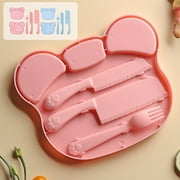 Uuiauoio Cutting Board and Knife Set, Plastic Child-Safe Kitchen Tools, Toddler Cooking and Early Learning Utensils for Food Prep and Pretend Play