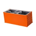 thumbnail image 4 of Rongfmy Shipping Container Pen Holder Compact Multi Functional Container Storage Box Orange, 4 of 7