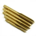 thumbnail image 3 of Graflsoa 5-Piece High-Speed Steel Hand Tap Set with Titanium Coating for Precision Threading on Aluminum and Iron Plates, 3 of 5