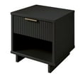 thumbnail image 6 of Manhattan Comfort Granville Solid Wood Nightstand 1.0 in Dark Gray- Set of 2, 6 of 12
