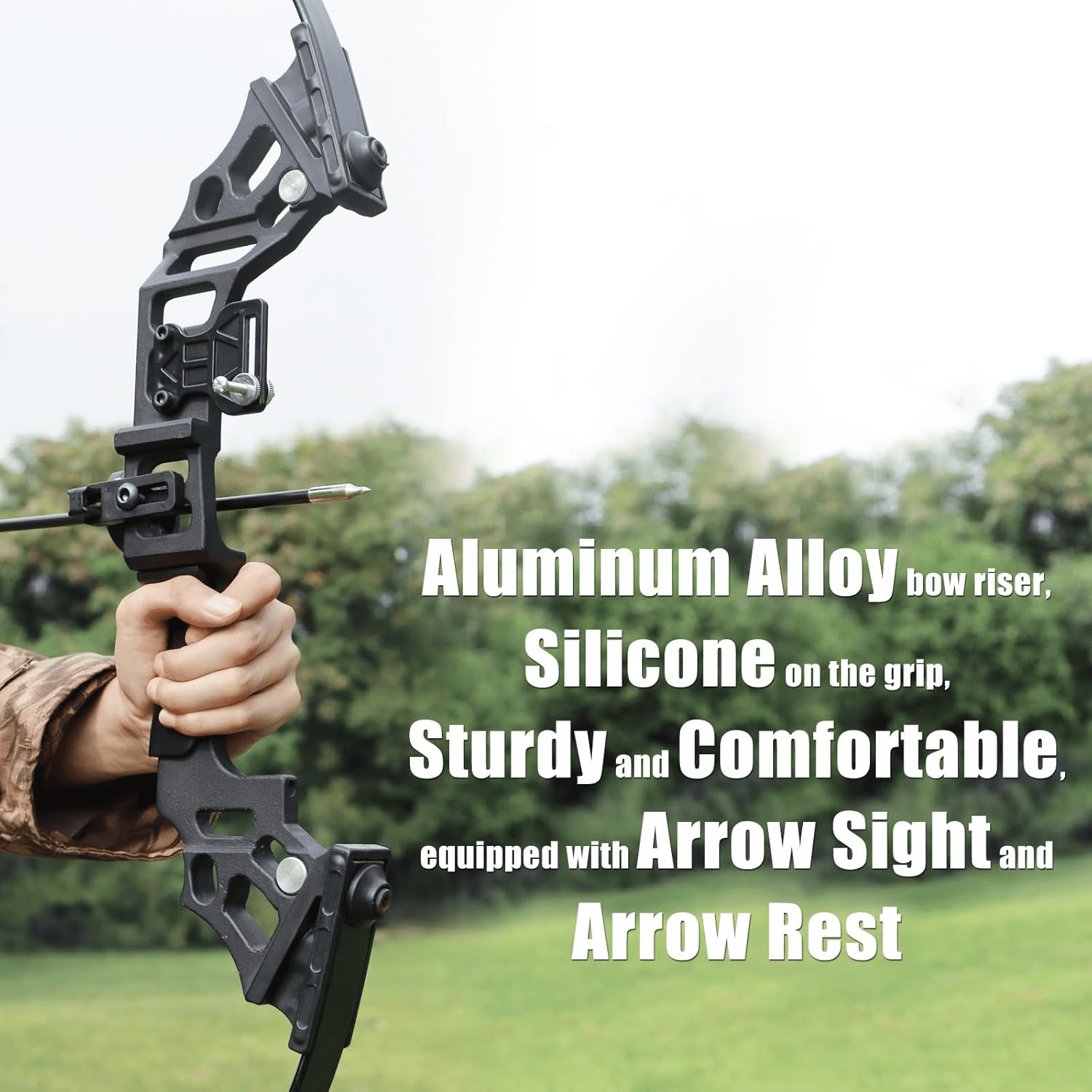 Piaoyu 40LB Archery Recurve Bow and Arrow for Adult, 51" Training Bow for Hunting Adult Beginner with 6 Arrows and Shooting Accessories