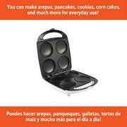 IMUSA 4 Slot Electric Arepa Maker, White