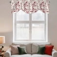 thumbnail image 2 of Red Garden Vintage Tie Up Valance Curtains for Windows, Kitchen Curtains Window Treatments, Modern Art Building Boat Tree Short Window Shades Valances for Bedroom Bathroom Cafe 42"x18", 2 of 8