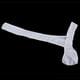 thumbnail image 4 of Hombres Sexy \ 's Ropa Interior De La Camisa De Dormir Diagonal Peluche Breve Traje Bikini Blanco, 4 of 6