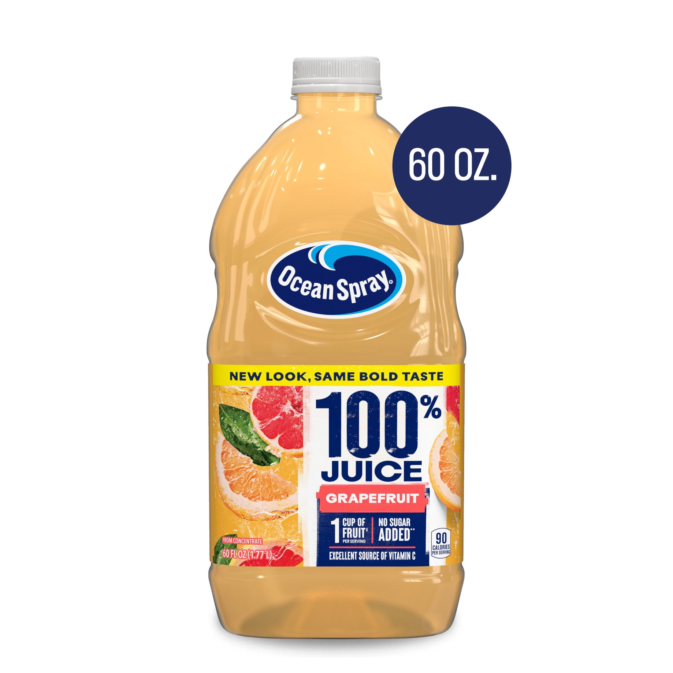 (3 pack) Ocean Spray® 100% Grapefruit Juice, 100% Juice, 60 fl oz Bottle