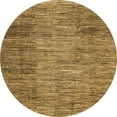thumbnail image 1 of Ahgly Company Indoor Round Abstract Yellow Abstract Area Rugs, 4' Round, 1 of 6
