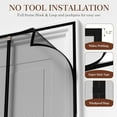 thumbnail image 5 of Magnetic Screen Door for 32x80 Doors, Size 34"x81" High-Density Fiberglass Mesh with Powerful Magnets & Windproof Hasp Front/Back Patio Black, 5 of 5