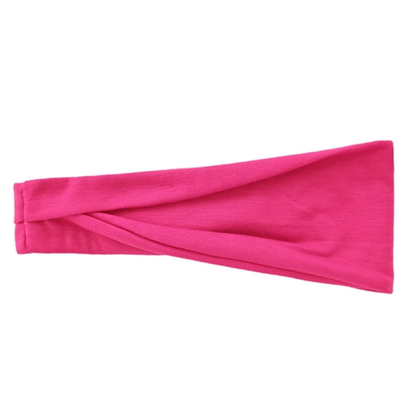 SHENGXINY Yoga Supplies Clearance Women Fashion Elastic Headband 1PC Head Wrap Hair Band Bandana Headband Hot Pink