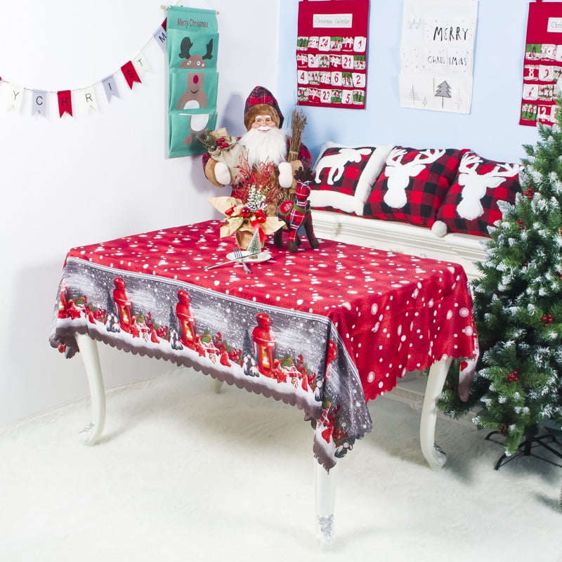 Christmas Dining Table Cover Seasonal Party Decorations 1pcs 