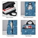thumbnail image 3 of Balery Sharks on White Blue Striped Mochila ligera para hombre y mujer: duradera e impermeable, ideal para la escuela, el trabajo, viajes y uso diario., 3 of 7