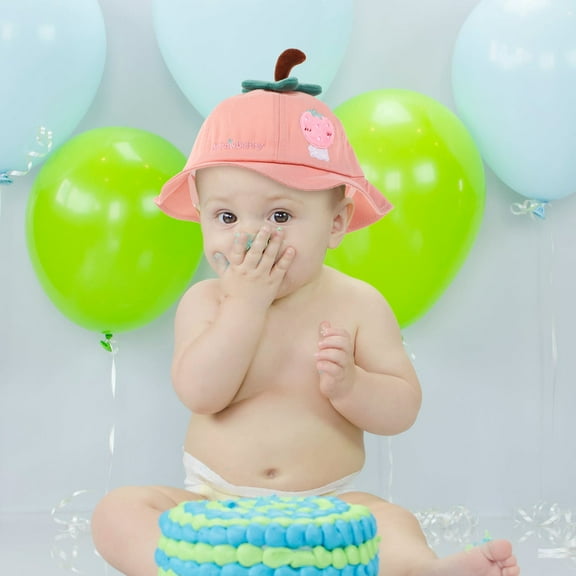 Minkissy Baby Girl Summer Hat Pink Polyester Sun Protection for Newborns 1Pack