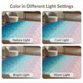thumbnail image 7 of ODIKA 2'x3' Washable Throw Rug Non-Slip, Low Profile, Flatwoven, Easy Care Gradient Fish Scallop Waves Bubble Scale Ombre Mermaid Flowing for Hallway, Study Room, 7 of 7