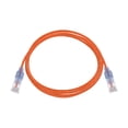 thumbnail image 4 of Monoprice Cat6A Ethernet Patch Cable - 7 Feet - Orange (10 Pack) Snagless RJ45 550Mhz UTP Pure Bare Copper Wire 10G 30AWG - SlimRun Series, 4 of 6