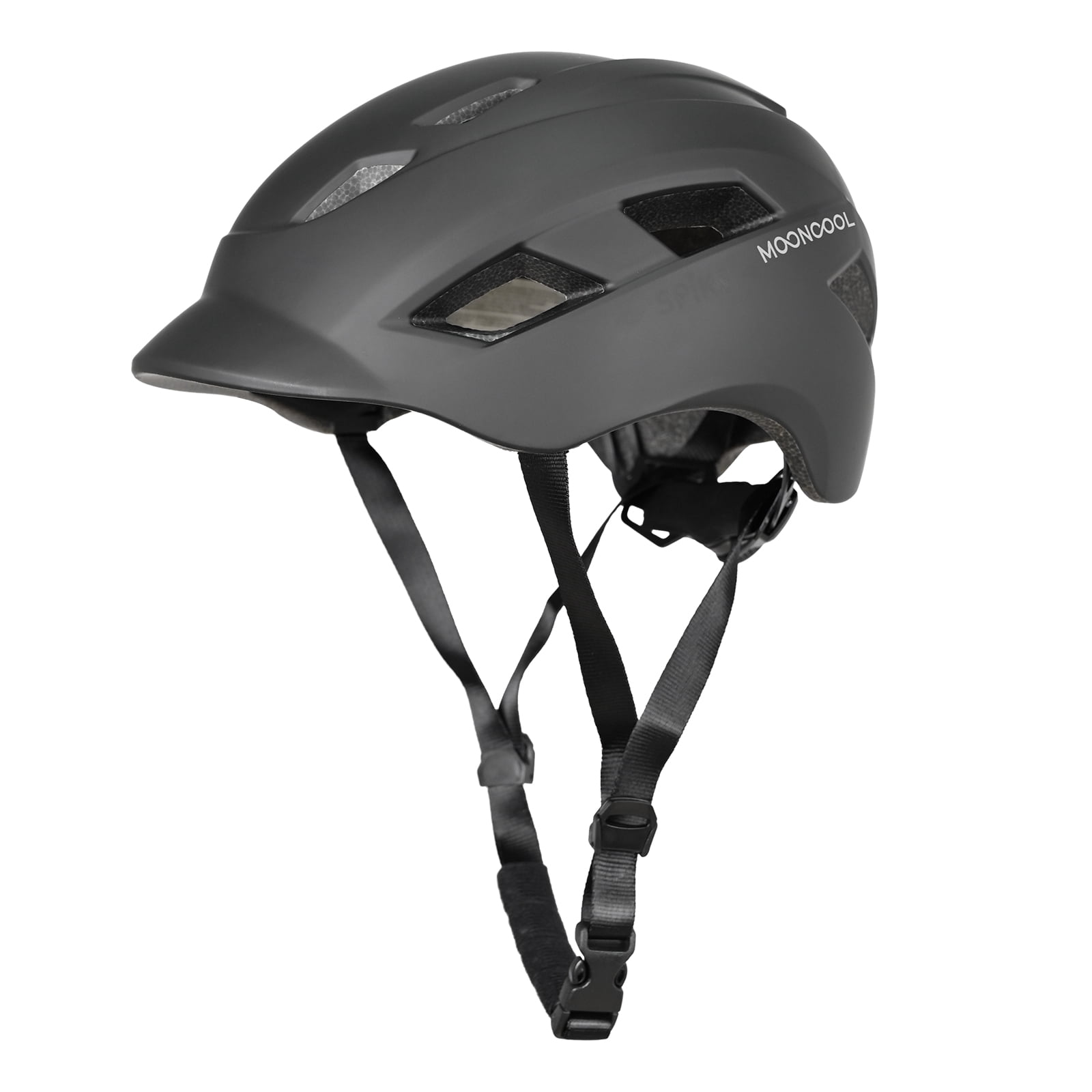 Mooncool Bike Helmet, MTB Mountain Bike Helmets for Adult Men Women Cycling, Lightweight, L Size (23.2"-24.0"/59-61cm)