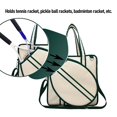 thumbnail image 4 of Bolsa De Raqueta De Tenis, Bolsa De Tenis De Lona, fácil Acceso Ligero Multiusos Para Deportes, 4 of 7