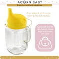 thumbnail image 5 of Acorn Baby Silicone Sippy Cup Lids - 1pc Yellow Spill Resistant Sippy Cup Cover, 5 of 7