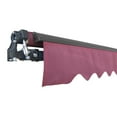 thumbnail image 5 of ALEKO 20' x 10' Retractable Motorized Black Frame Patio Awning, Burgundy Color, 5 of 8
