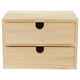 thumbnail image 1 of Caja de madera con cajones, organizador de escritorio de madera, organizador de joyas, caja organizadora de almacenamiento de mesa, 1 of 8