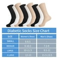 thumbnail image 3 of Hehanda 6 Pairs of White Diabetic Socks - Promotes Blood Circulation - Smooth and Breathable Socks, 3 of 6