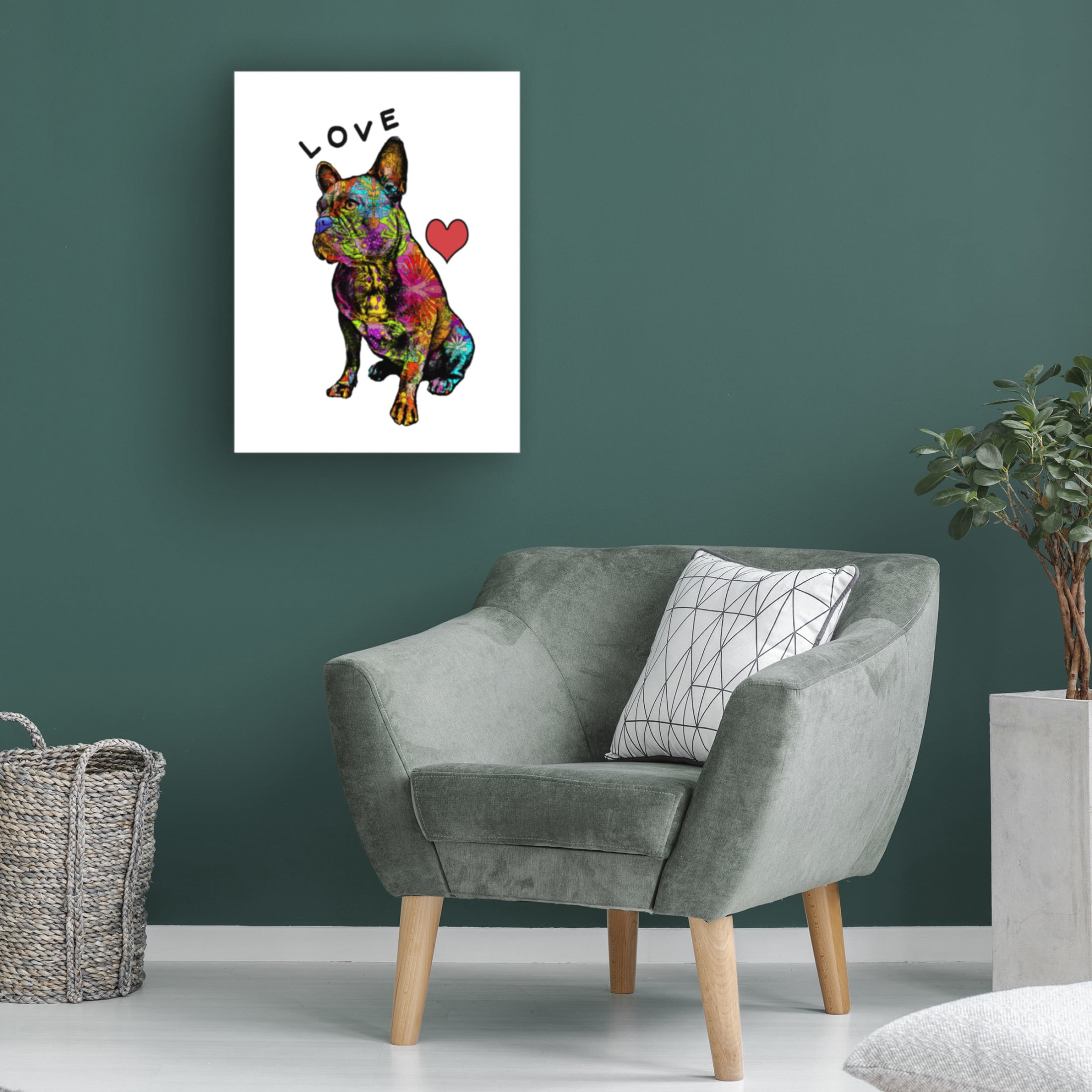 Canvas Wall Art - Dean Russo 'Love French' Wall Art for Living Room, Bedroom, or Office Décor by Trademark Fine Art - 24 x 32 Inches