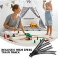thumbnail image 3 of 1 Juego de accesorios de vías de tren, vía de tren de plástico, modelo de juguete de construcción, vías de ferrocarril para mesa de comedor de árbol de Navidad, 3 of 5