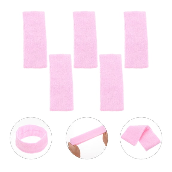 BESTYASH 5Pcs Athletic Headbands for Girls Moisture Wicking for Exercise