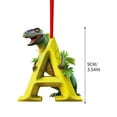 thumbnail image 2 of OAVQHLG3B Christmas Dinosaur Ornaments 26 Letter Cartoon Pendant, Acrylic Dino Figures Hanging Gift for Christmas Tree, Funny Dinosaur Decor, Christmas Dinosaur Cartoon Pendant,Christmas Decor, 2 of 6