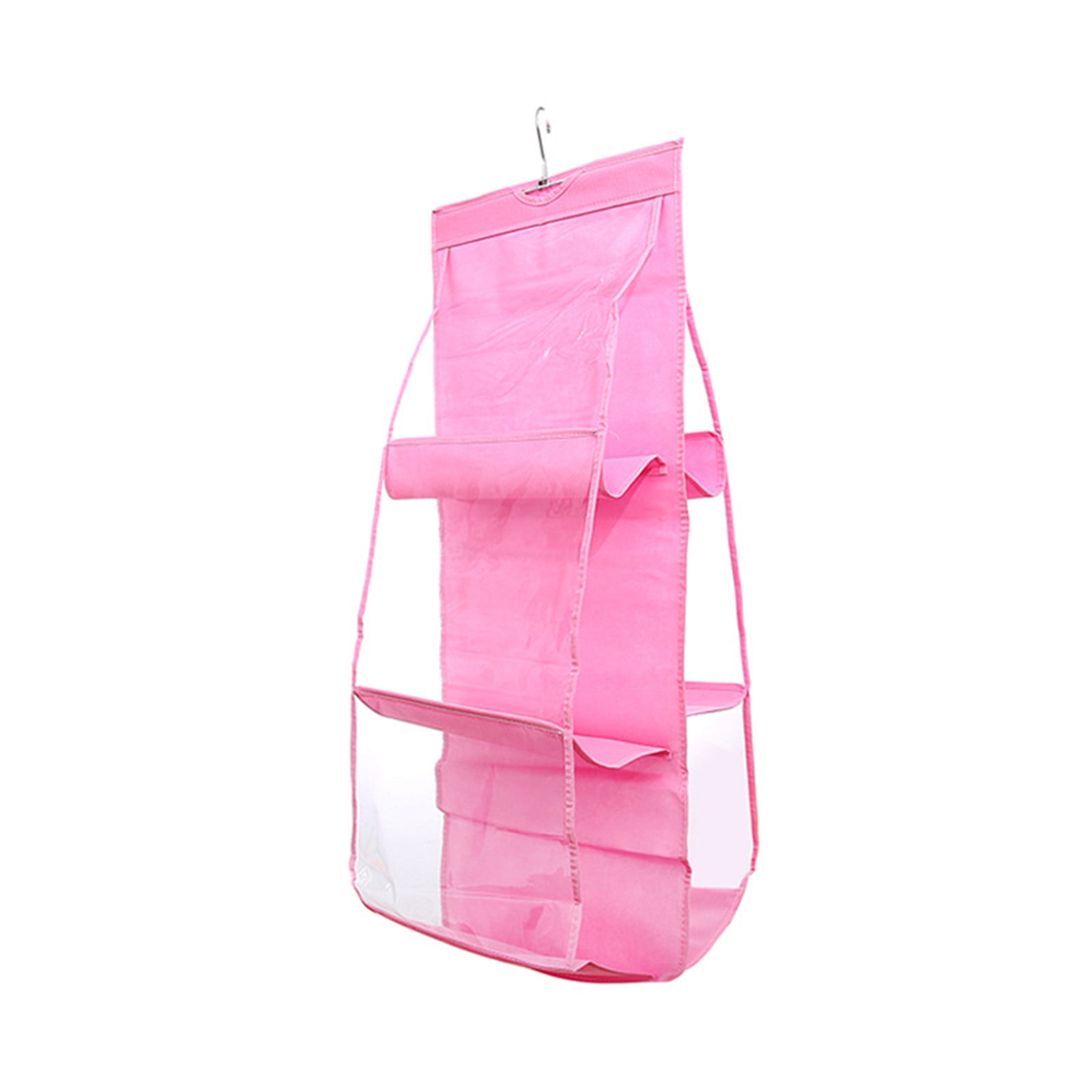 6 Pocket Hanging Handbag Purse Bag Tidy Storage Organiser Wardrobe