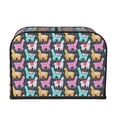 thumbnail image 2 of Lsque Colorful Alpaca Print 4 Slice Toaster Cover , Kitchen Appliance Dustproof Protector , Toaster Protector Dustproof Kitchen Appliance Cover, 2 of 7