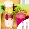 thumbnail image 1 of Xihbxyly Exprimidor Portátil, Recargable Por Usb, 4 Cuchillas Ultraligeras para Batidos, Diseño Ligero, Licuadora de Frutas Frescas, Fácil de Limpiar, Ideal para El Hogar, La Oficina, Viajes y El Gim, 1 of 7