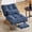 Navy Blue, variant on Villeston Corduroy Accent Chair with Adjustable Backrest,Reclining Chair For Reading Room,Living Room,Apartment, Office,Dark Gray