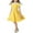 Yellow, variant on vdgthytj Toddler Girl's Vintage Dress Summer Collared Short Sleeve Flare A-Line Skater Party Dresses 2-12 Years