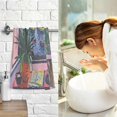 thumbnail image 7 of Yayeee 100% Cotton Hand Towels for Bathroom 16" x 28" Soft Absorbent Kitchen Towel, Green Boat, 7 of 7