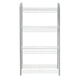 thumbnail image 3 of Rubbermaid Freestanding 4-Tier Multipurpose Wire Shelving Unit, Satin Nickel, 3 of 9