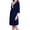 Dark Blue, variant on Women's Maternity Robe Pregnancy Breastfeeding Bathrobes Labor Delivery Nightgowns Black L