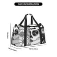 thumbnail image 3 of Rocae Floral Sugar Skull Portrait Print Hand Travel Bag Travel Duffel Bag and Fitness Bag, Women's Waterproof Weekend Tote, Men's Travel and Fitness Essentials, 3 of 7